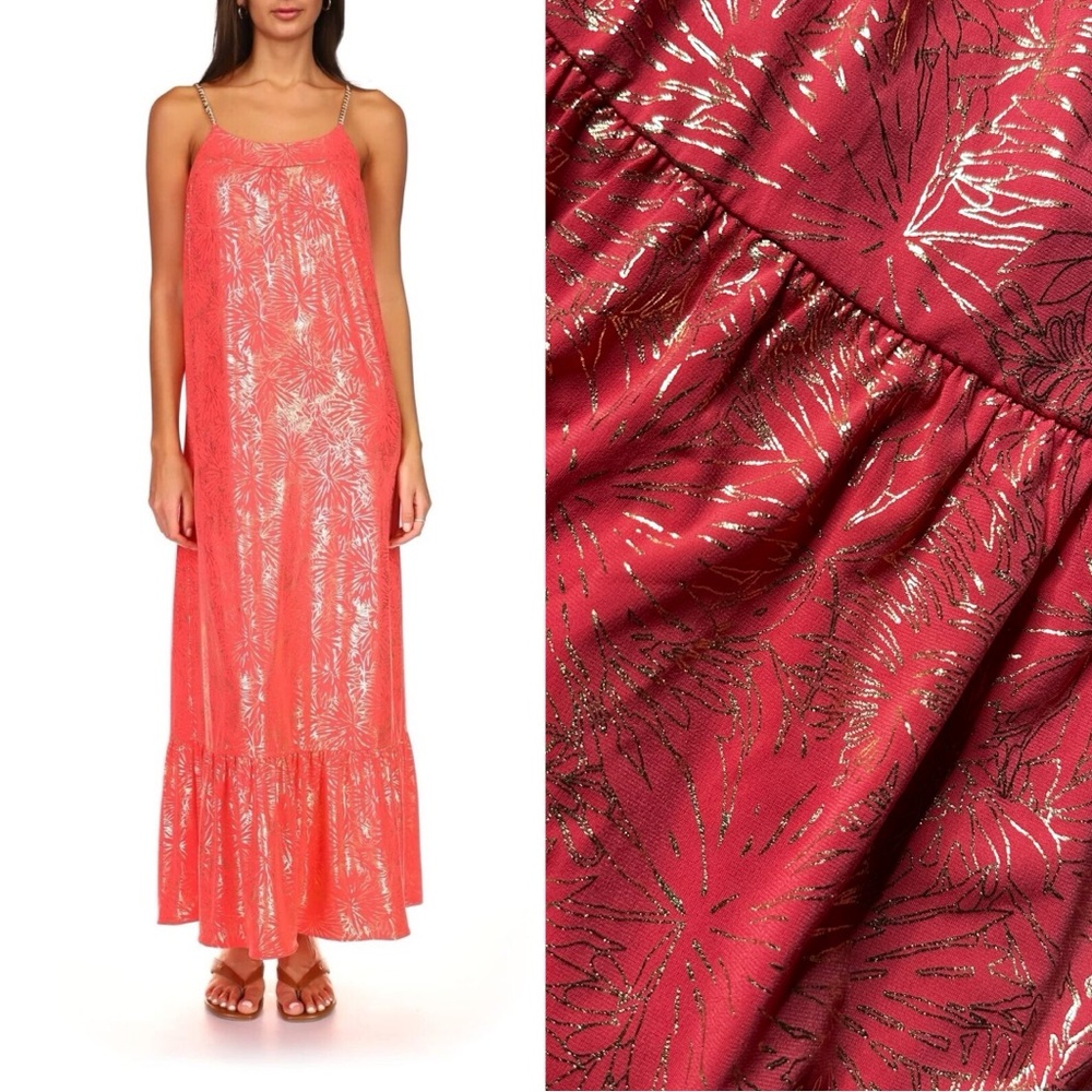 MICHAEL Michael Kors Sangria Maxi Chain Dress